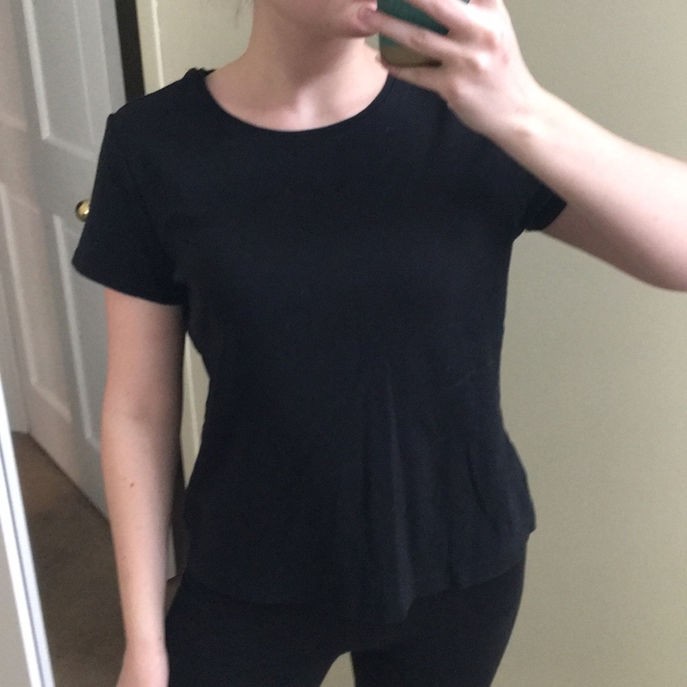 Plain black tee